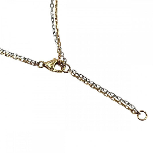 CARTIER カルティエ ネックレス ラブ スリーフープ ペンダント ジュエリー Au750 アクセサリー K18ピンクゴールド K18ホワイトゴールド ダイヤモンド レディース 約8.8g【中古品】