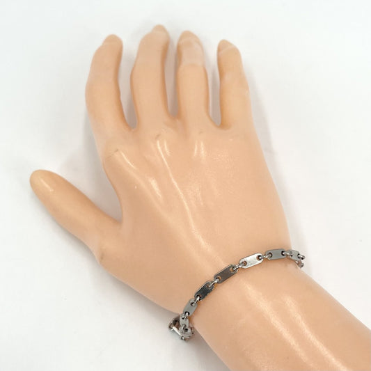 CARTIER カルティエ バングル フィガロ ジュエリー アクセサリー Au750 18金WG メンズ レディース ブレスレット K18ホワイトゴールド B6014100 レディース 約11.2g【中古品】