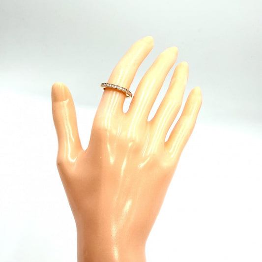 TIFFANY&Co. ティファニー 指輪 ロック リング ジュエリー メンズ レディース Au750 18金PG アクセサリー 32サイズ K18ピンクゴールド ダイヤモンド0.36ct 約8号 ユニセックス 約3.8g【中古品】