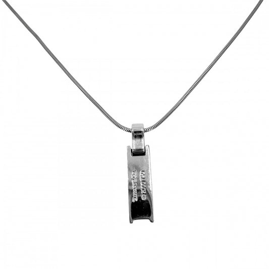 TIFFANY&Co. ティファニー ネックレス アトラスバー ペンダント ジュエリー 18金WG Au750 ジュエリー アクセサリー K18ホワイトゴールド ダイヤモンド レディース 約7.3g【中古品】