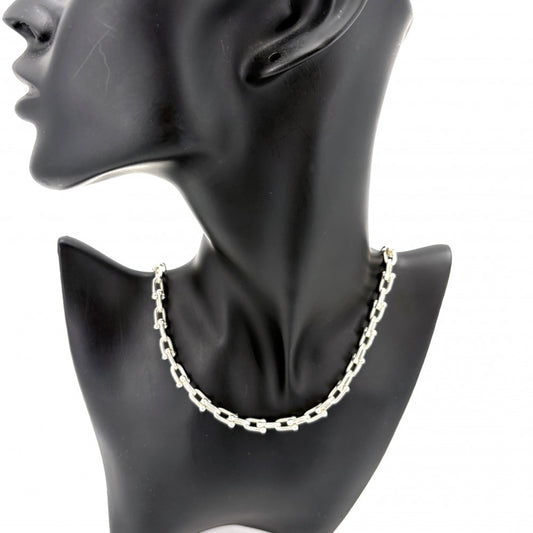TIFFANY&Co. ティファニー ネックレス ハードウェア スモールリンク ジュエリー アクセサリー シルバー925 レディース 約42.3g【中古品】