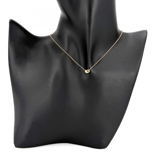 TIFFANY&Co. ティファニー ネックレス エルサペレッティ ビーン 18金PG Au750 ジュエリー アクセサリー K18ピンクゴールド レディース 約2.0g【中古品】