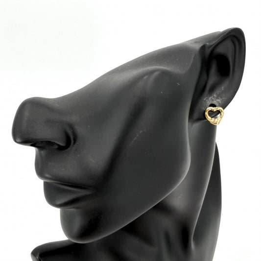 【開店SALE】 TIFFANY&Co. ティファニー ピアス エルサ・ペレッティ オープン ハート スタッド ピアス ジュエリー アクセサリー 18金YG Au750 K18イエローゴールド 60018073 レディース 約2.9g【中古品】