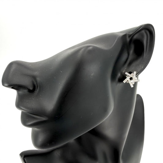 TIFFANY&Co. ティファニー ピアス フランクゲーリー アクシス ジュエリー アクセサリー 18金WG Au750 K18ホワイトゴールド ダイヤモンド レディース 約5.2g【中古品】