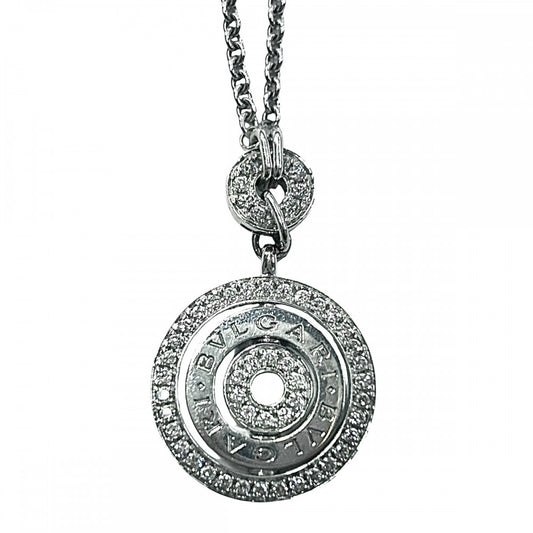 BVLGARI ブルガリ ネックレス アストラーレ チェルキ ペンダント アクセサリー 18金WG 750 ジュエリー K18ホワイトゴールド ダイヤモンド レディース 約18.8g【中古品】