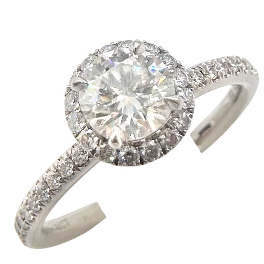 【開店SALE】 HARRY WINSTON ハリーウィンストン 指輪 ハーフエタニティ マイクロパヴェバンド ダイヤ リング ジュエリー アクセサリー Pt950プラチナ ダイヤモンド0.52ct 約11号 レディース 約3.8g【中古品】
