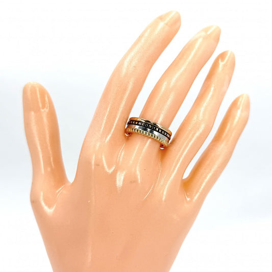 Boucheron ブシュロン 指輪 キャトルクラシックリングスモール ジュエリー アクセサリー 18金 50サイズ K18イエローゴールド K18ピンクゴールド K18ホワイトゴールド 約10号 レディース 約9.9g【中古品】