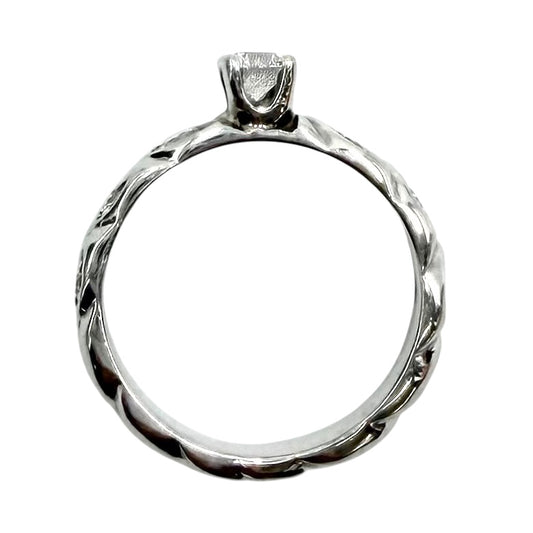 【開店SALE】 Chaumet ショーメ 指輪 トルサード リング ジュエリー アクセサリー Pt950プラチナ ダイヤモンド 約9.5号 レディース 約4.9g【中古品】