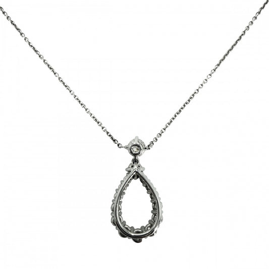 HARRY WINSTON ハリーウィンストン ネックレス ループ・ペンダント エクストララージ ジュエリー アクセサリー Pt950プラチナ ダイヤモンド レディース 約5.4g【中古品】