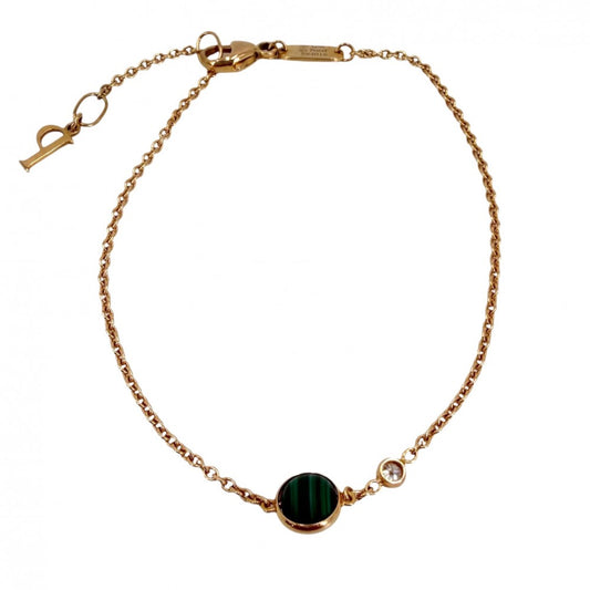 PIAGET ピアジェ ブレスレット ポセション ジュエリー アクセサリー Possession Au750 18金PG K18ピンクゴールド ダイヤモンド ゴールド グリーン 緑 レディース 約2.1g【中古品】