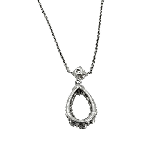 HARRY WINSTON ハリーウィンストン ネックレス ループ・ペンダント ミディアム ジュエリー アクセサリー Pt950プラチナ ダイヤモンド レディース 約4.5g【中古品】