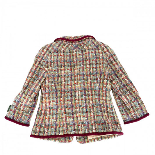 【開店SALE】 CHANEL シャネル アウター ココボタン ジャケット ツイード アパレル 服 ヴィンテージ 40 P56516V42246 マルチカラー ゴールド金具 秋 冬 ウール コットン ナイロン シルク レディース【中古品】