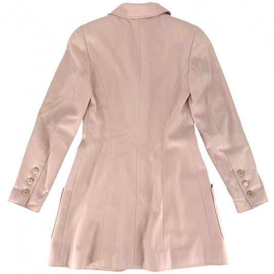 【開店SALE】 CHANEL シャネル アウター ココマーク ジャケット アパレル 服 97P 36 ピンク ゴールド金具 ウール レディース 1997年【中古品】