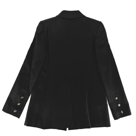 【開店SALE】 CHANEL シャネル アウター ココマーク ジャケット アパレル 服 38 ブラック 黒 ゴールド金具 ウール レディース【中古品】