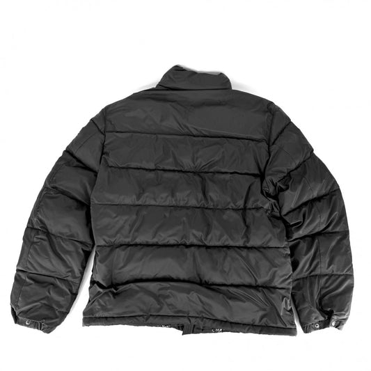 PRADA プラダ ダウンジャケット アウター トライアングルロゴ 54 SGY091 ブラック 黒 ガンメタル金具 冬 ポリエステル メンズ【中古品】