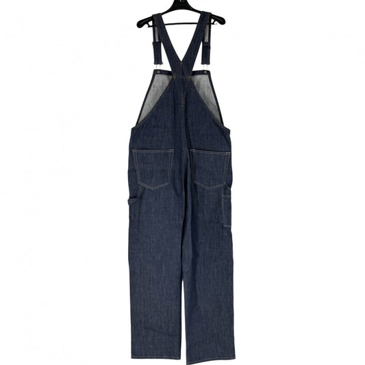PRADA プラダ サロペット オーバーオール トライアングルロゴ ボトムス アパレル 服 GEZ005 インディゴ シルバー金具 コットン メンズ【中古品】