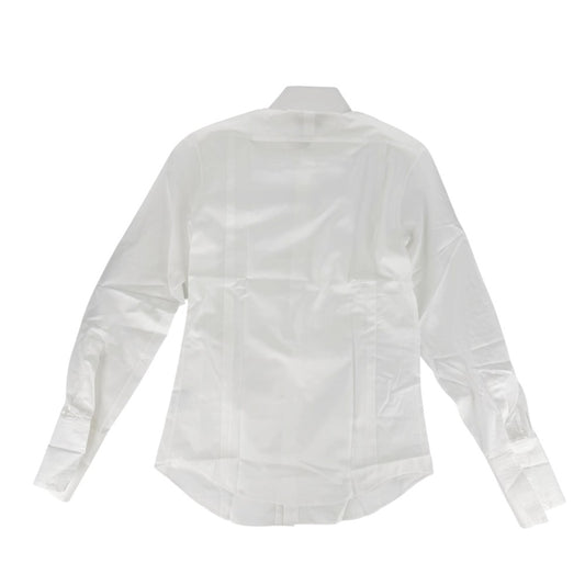 HERMES エルメス 長袖シャツ Yシャツ トップス シンプル 38サイズ 洋服 アパレル ホワイト 白 コットン メンズ【中古品】