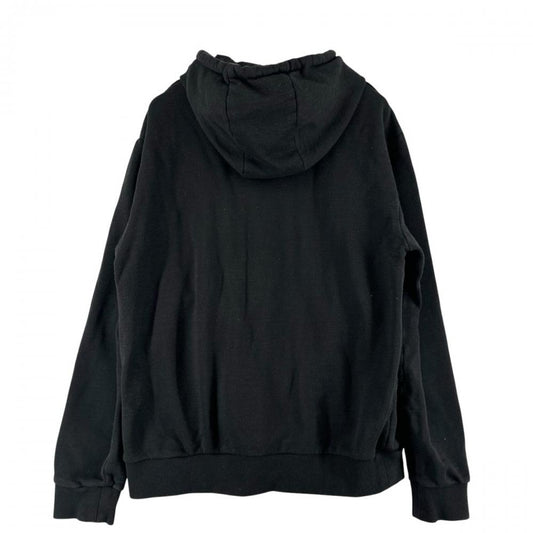 FENDI フェンディ パーカー ズッカ サイドライン プルオーバー M FY0981 A2F1 ブラック 黒 コットン ウール シルク カシミヤ メンズ【中古品】