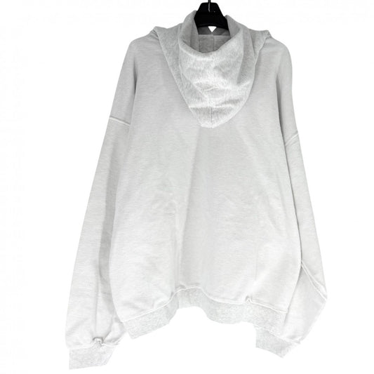 BALENCIAGA バレンシアガ パーカー ロゴ プルオーバー トップス アパレル 服 XL 790357 グレー 秋 冬 コットン メンズ【中古品】