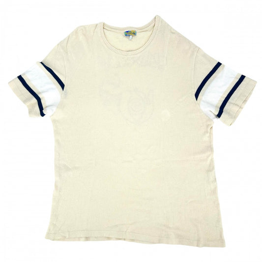 【開店SALE】 LOEWE ロエベ ニット IBIZA サマーニットカットソー クルーネック トップス アパレル 服 XL H664Y22J02 アイボリー 春 夏 コットン メンズ【中古品】