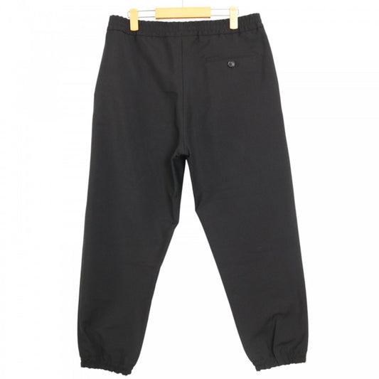BURBERRY バーバリー ボトムス ロゴ ストレートパンツ 48 8012110 ブラック 黒 レッド 赤 ウール モヘア メンズ【中古品】
