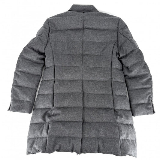 MONCLER モンクレール ダウンジャケット CHESTER アウター ストライプ 2サイズ グレー 冬 ナイロン メンズ【中古品】