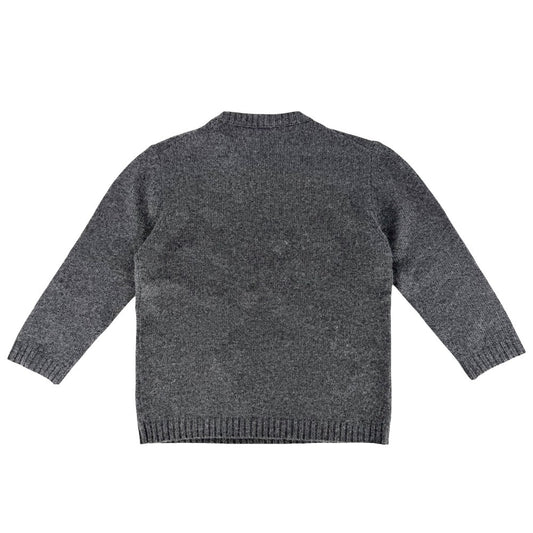 Christian Dior クリスチャンディオール ニット ハート 天使 トップス 七分丈 セーター Le Vierge 刺繍 アパレル 服 S グレー 秋 冬 カシミヤ レディース【中古品】