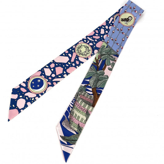 HERMES エルメス スカーフ ツイリー LA DANCSE DES AMAZONES アマゾンのダンス Twilly ファッションアイテム シルク マルチカラー レディース【中古品】