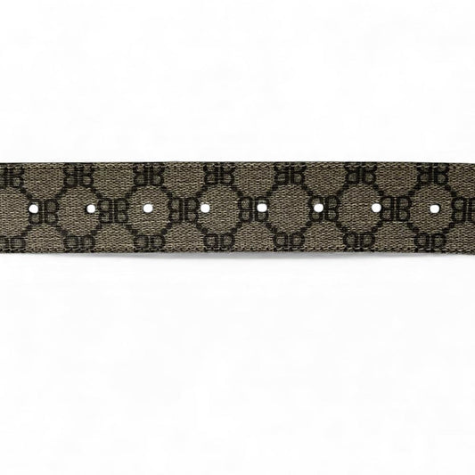 GUCCI グッチ ベルト グッチ/バレンシアガ BBベルト 680453 GGスプリームキャンバス ベージュ ゴールド金具 メンズ【中古品】