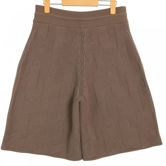 HERMES エルメス パンツ ニットハーフパンツ アパレル 服 ボトムス 38 ブラウン 茶 春 秋 ウール レディース【中古品】