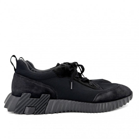 【開店SALE】 HERMES エルメス スニーカー バウンシング 靴 シューズ 45サイズ 約30cm ブラック 黒 メンズ【中古品】