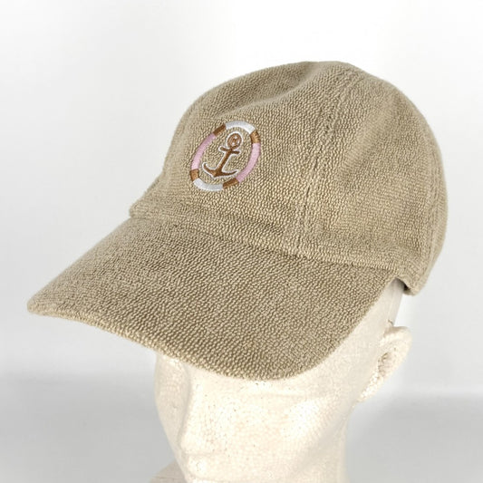 【開店SALE】 HERMES エルメス キャップ デイヴィス・ヨット ベースボールキャップ ファッションアイテム 帽子 コットン ベージュ レディース【中古品】
