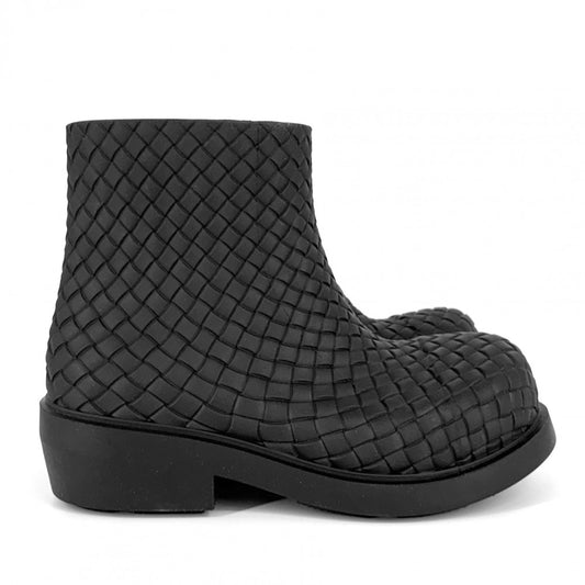 BOTTEGAVENETA ボッテガヴェネタ ブーツ ファイヤーマン アンクルブーツ アンクルブーツ ファッションアイテム 靴 サイズ35 ラバー ブラック 黒 レディース【中古品】