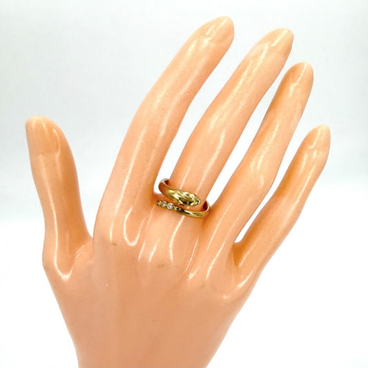 TIFFANY&Co. ティファニー 指輪 リング スネーク ジュエリー アクセサリー Au750 18金YG エルサペレッティ K18イエローゴールド ダイヤモンド 約9.5号 レディース 約4.3g【中古品】