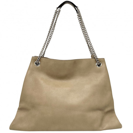 GUCCI グッチ ハンドバッグ ソーホー チェーントートバッグ インターロッキングG タッセル 310306 レザー ベージュ ゴールド金具 レディース【中古品】