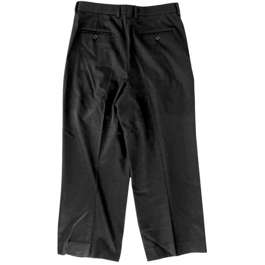 CELINE セリーヌ パンツ ワイドパンツ ボトムス 長ズボン アパレル 40 ブラック 黒 ウール レディース【中古品】