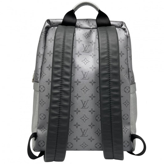 【開店SALE】 LOUIS VUITTON ルイヴィトン リュック モノグラムエクリプス ディスカバリーバックパックPM タイガ 大容量 通勤 通学 M30835 メタリックグレー シルバー金具 メンズ【中古品】