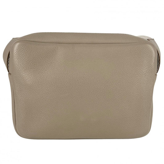 LOEWE ロエベ ショルダーバッグ アナグラム ミリタリー メッセンジャーバッグ XS レザー ベージュ シルバー金具 メンズ【中古品】