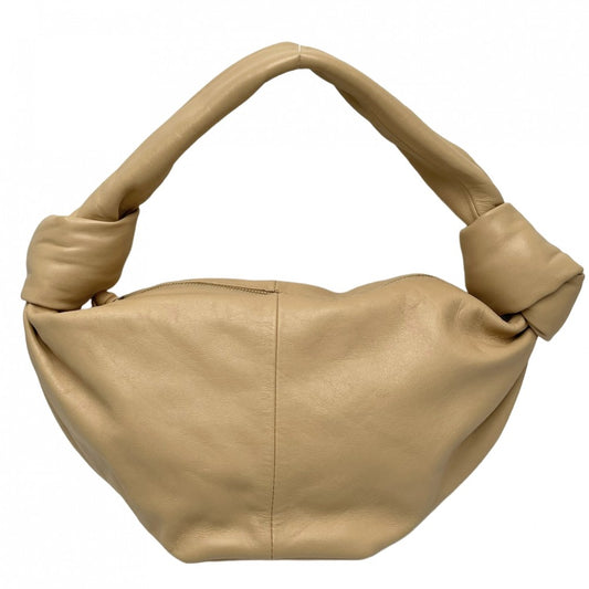 BOTTEGAVENETA ボッテガヴェネタ ハンドバッグ ダブルノット レザー ブラウン 茶 ゴールド金具 レディース【中古品】