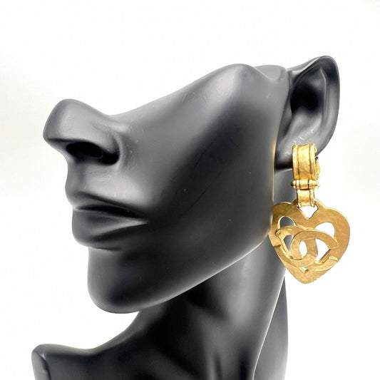 CHANEL シャネル イヤリング ヴィンテージ アクセサリー ココマーク ココ ハート GP 95P ゴールド レディース 約26.8g 1995年【中古品】