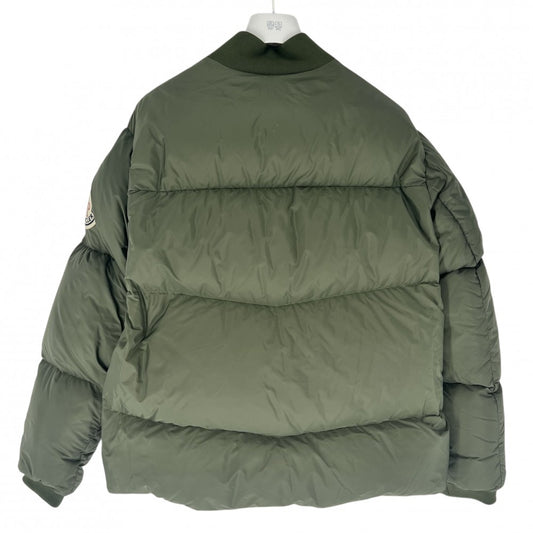 【開店SALE】 MONCLER モンクレール ダウンジャケット DIYA ダウンコート ブルゾン 1サイズ アウター アパレル 服 I20911A00159 カーキ オレンジ シルバー金具 秋 冬 ナイロン メンズ【中古品】