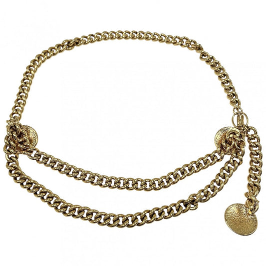 【開店SALE】 CHANEL シャネル ベルト チェーンベルト ファッションアイテム 小物 ココマーク ヴィンテージ 94P GP ゴールド レディース 1994年【中古品】