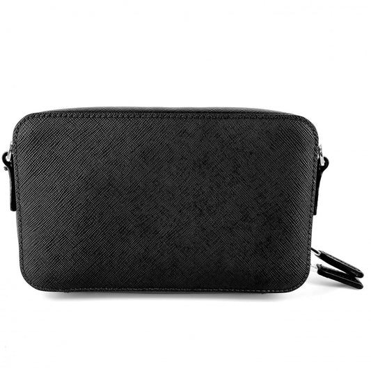 PRADA プラダ ショルダーバッグ Re-Nylon ブリック トライアングルロゴ メンズ レディース 2VH173 レザー ブラック 黒 シルバー金具 ユニセックス【中古品】