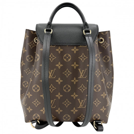 【開店SALE】 LOUIS VUITTON ルイヴィトン リュック モノグラム モンスリ NM PM バックパック かばん 鞄 M45515 ブラウン 茶 ブラック 黒 ゴールド金具 レディース【中古品】