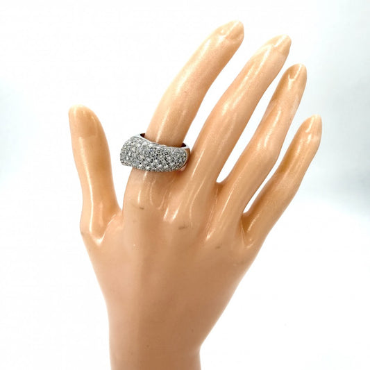 Chaumet ショーメ 指輪 ヴェニス LM リング ジュエリー アクセサリー Au750 18金WG K18ホワイトゴールド ダイヤモンド 約12.5号 レディース 約13.8g【中古品】