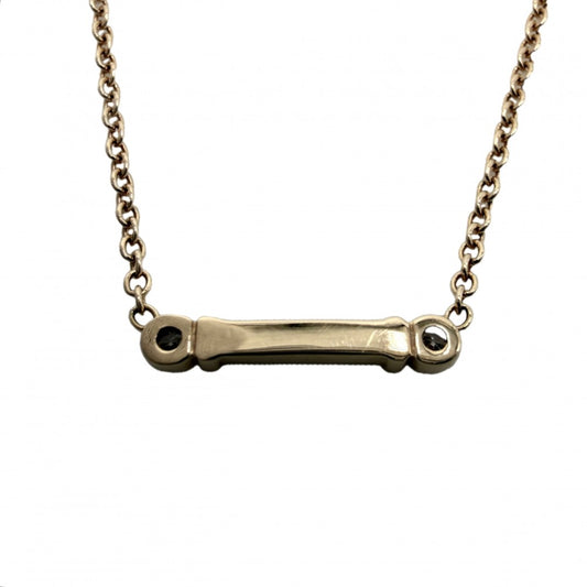 TIFFANY&Co. ティファニー ネックレス フルールド リス キーパー ジュエリー アクセサリー 18金PG Au750 K18ピンクゴールド ダイヤモンド レディース 約1.9g【中古品】