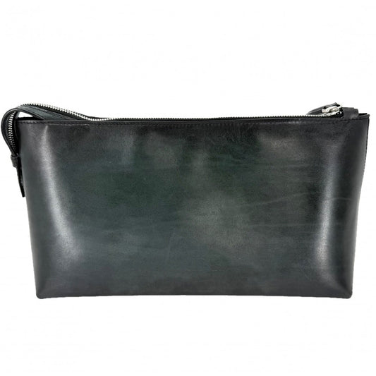 【開店SALE】 Berluti ベルルッティ クラッチバッグ アイビースクリットスワイプ セカンドバッグ ポーチ レザー グリーン 緑 シルバー金具 メンズ【中古品】