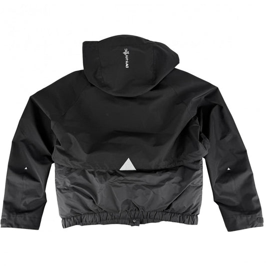 MONCLER モンクレール ダウンジャケット 2WAY GRENOBLE FOULY アウター フード付き サイズ2 J20981A00007 ブラック 黒 シルバー金具 冬 ナイロン レディース【中古品】