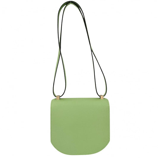 【開店SALE】 HERMES エルメス ショルダーバッグ モザイク24-17 鞄 かばん Y刻印 ヴォーエプソン ライトグリーン ゴールド金具 レディース 2020年【中古品】