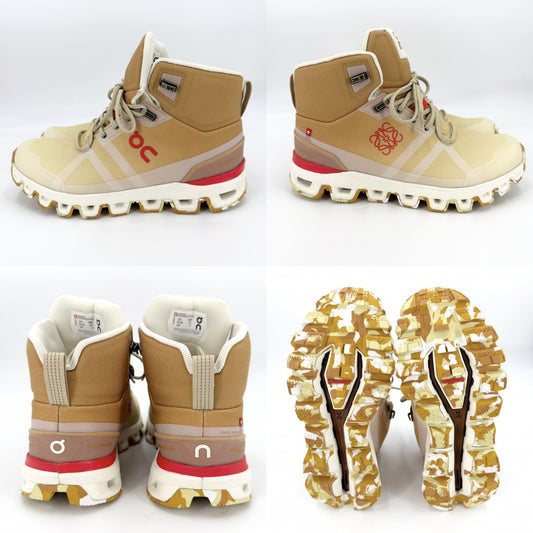 【開店SALE】 LOEWE ロエベ スニーカー クラウドロック ロエベ 靴 ハイキングブーツ Cloudrock LOEWE LOEWE×On Gradient Orange 37サイズ ベージュ イエロー レディース【中古品】